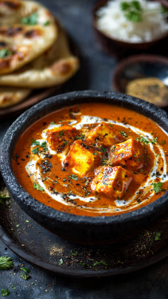 restaurant style paneer curry