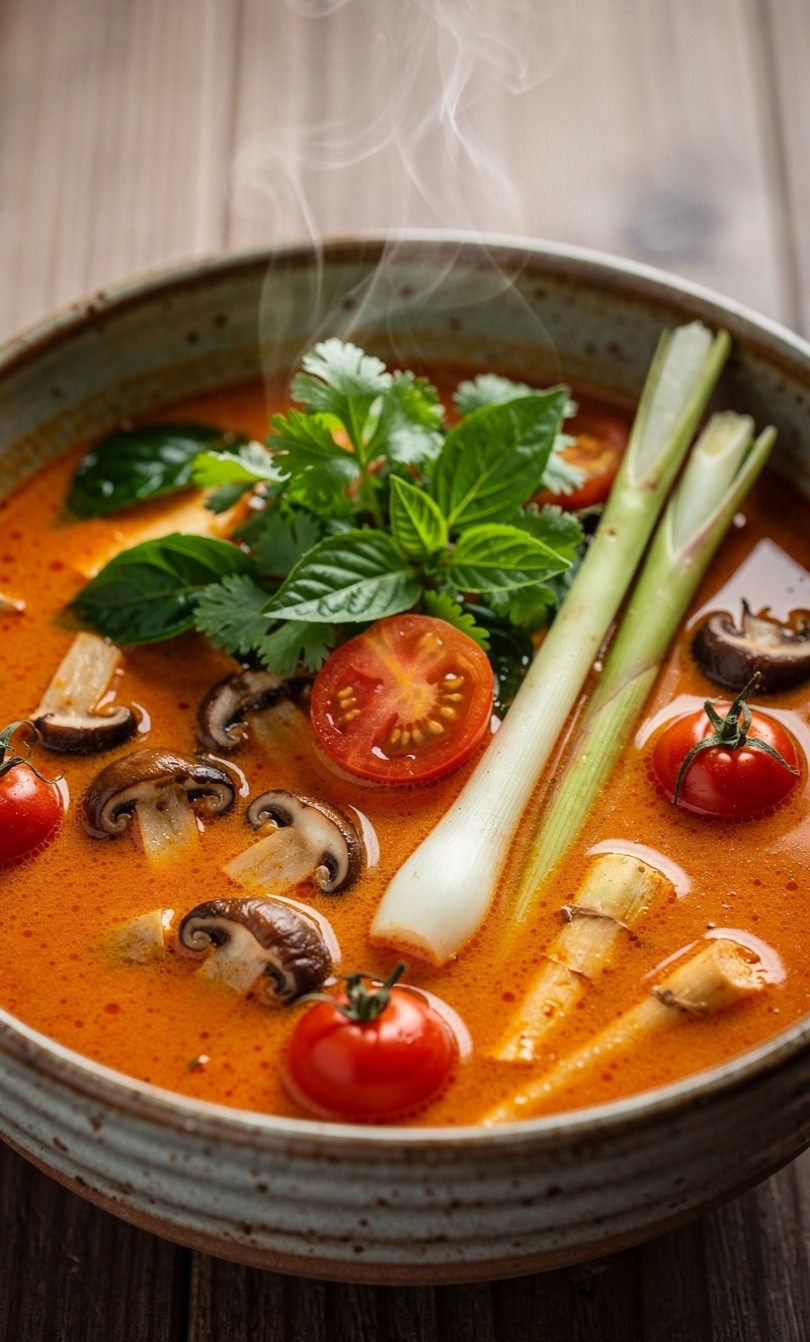 Vegetarian Tom Yum Soup